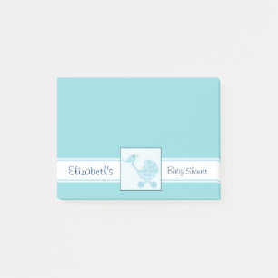 Bloco Post-it Chá de fraldas de Bebês e Mamães Bluebird