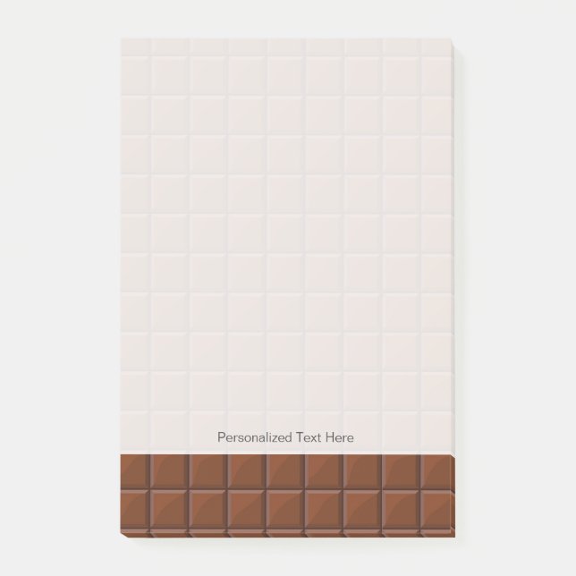 Bloco Post-it Chocolate de leite (Frente)