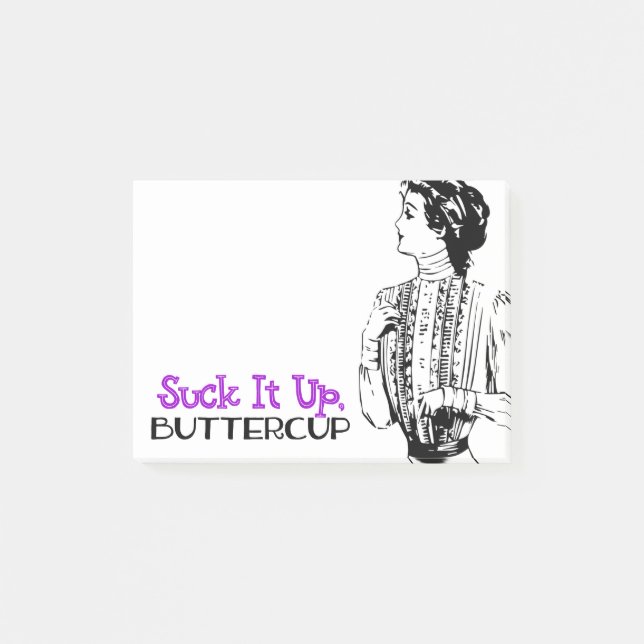 Bloco Post-it Chupa-o, Mantepano | Citação Vittoriana Snarky (Frente)