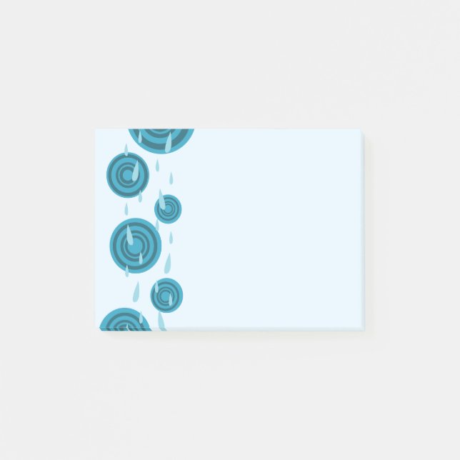 Bloco Post-it Chuva Azul (Frente)