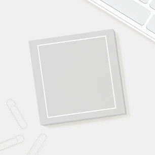 Bloco Post-it Cinzento e branco vazios