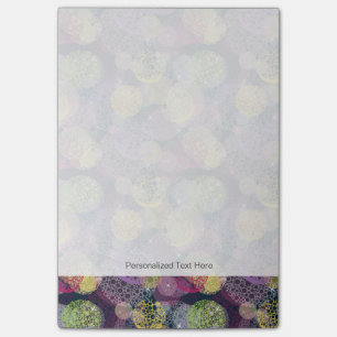 Bloco Post-it Círculo de Bolinhas em Abstrato