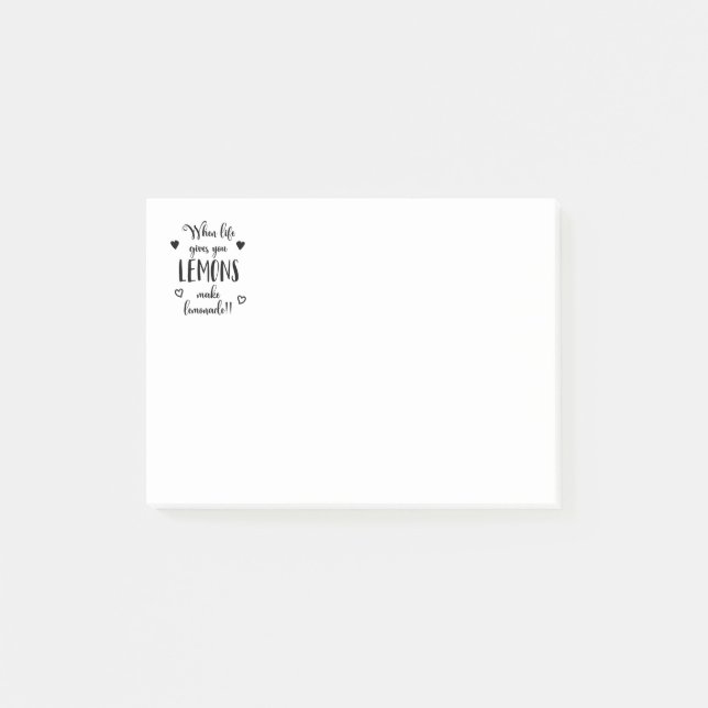 Bloco Post-it Citação Motivacional do Attitude Life - Sucesso, L (Frente)