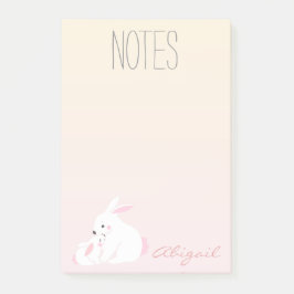 Bloco Post-it Coelhos bonitos | Notas de Posto personalizadas