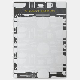 Bloco Post-it Colagem de cozinha no fundo do quadro