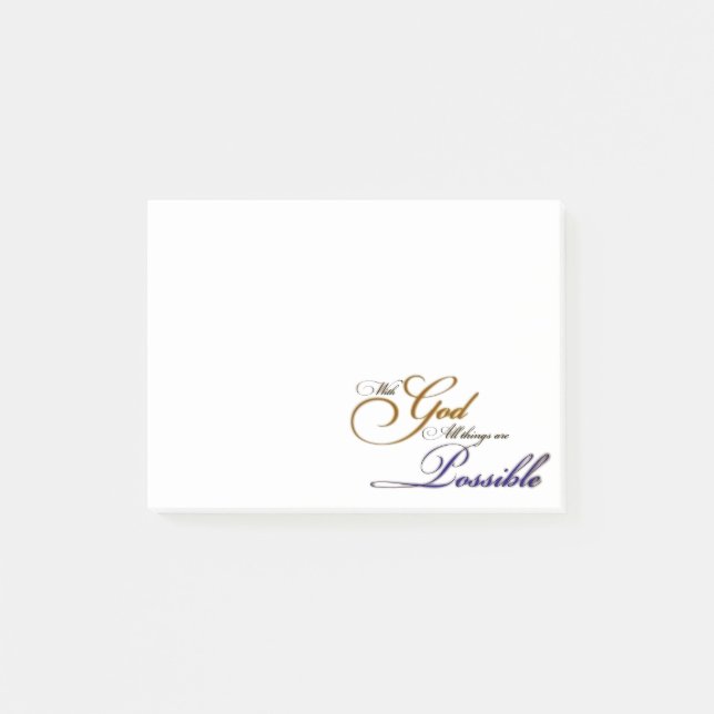 Bloco Post-it Com Deus (Frente)