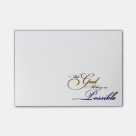 Bloco Post-it Com Deus