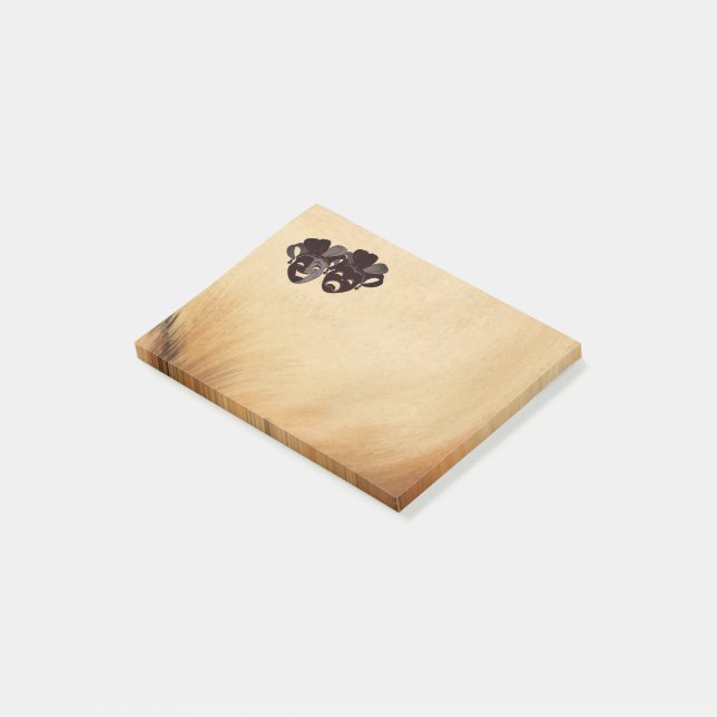 Bloco Post-it Comédia e Teatro Tragédia Jester Máscara Russo (Inclinado)