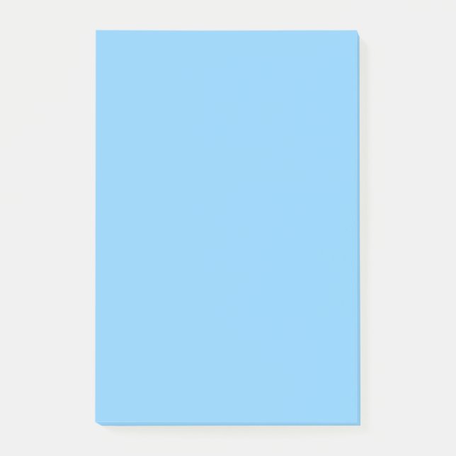 Bloco Post-it Complementação de cor azul-claro-azul-escuro (Frente)