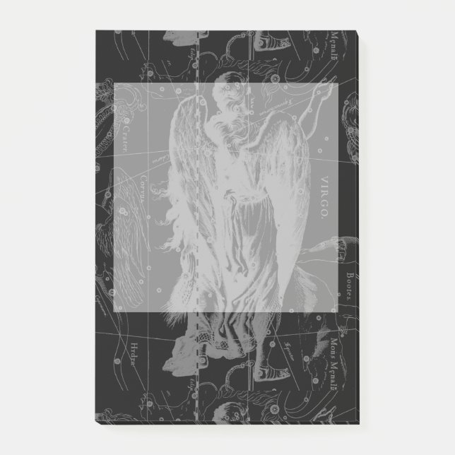 Bloco Post-it Constelação de Virgo Zodiac Hevelius 1690 (Frente)