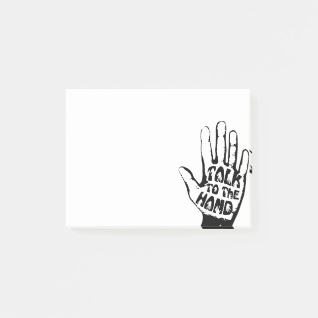 Bloco Post-it Conversa à mão (Frente)