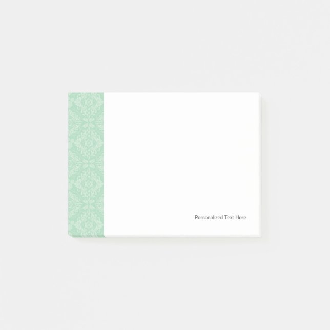 Bloco Post-it Cor damasco verde (Frente)
