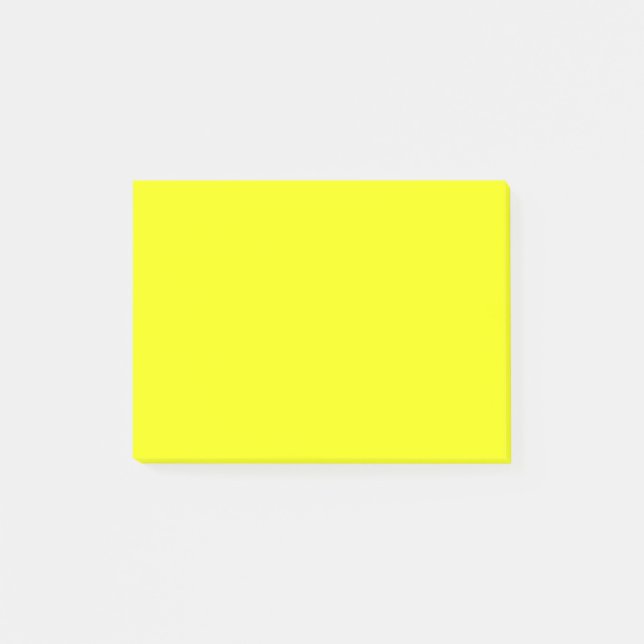 Bloco Post-it Cor de fundo amarelo limão Personalize isso! (Frente)
