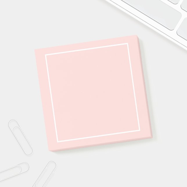 Bloco Post-it Cor-de-rosa e branco-vazio (Criador carregado)