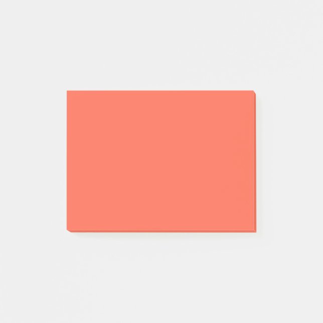 Bloco Post-it Cor sólida do vermelho do tomate (Frente)