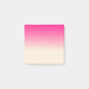 Bloco Post-it Cores de Gradação Rosa e Branca Antigas e Céu I