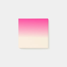 Bloco Post-it Cores de Gradação Rosa-Rosa do Céu-Branco e do Céu