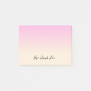 Bloco Post-it Cores de madeira branca e Rosa de Lavanda antigas