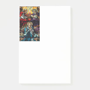 Bloco Post-it Coroação do vitral abençoado da Virgem Maria