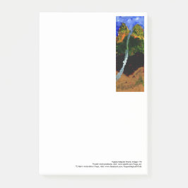 Bloco Post-it Córrego que apressa-se dos grandes post-it do céu