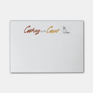 Bloco Post-it Cozimento nas notas de post-it da costa |