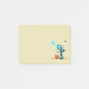 Bloco Post-it Crânios assustadores assustadores & doces dos