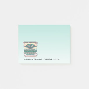 Bloco Post-it Criador de Escritor de Digitalização Vintage Per