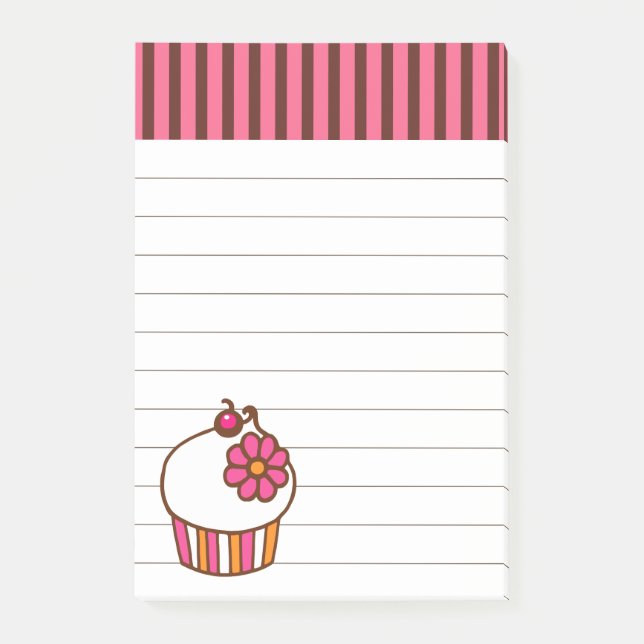 Bloco Post-it Cupcake De Cozinha Posta Notas Presente (Frente)
