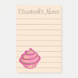Bloco Post-it Cupcake personalizado para fazer o presente das