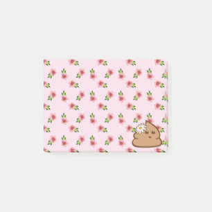 Bloco Post-it Cute Lil Poo Posta Notas