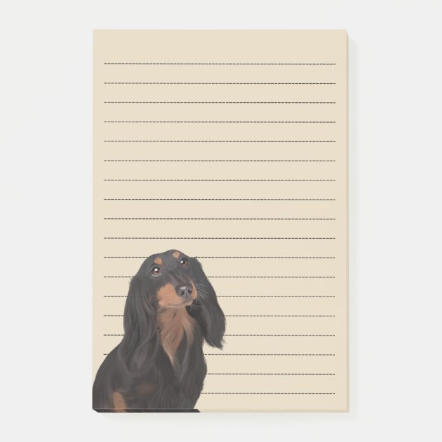Bloco Post-it Dachshund (Frente)