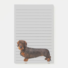 Bloco Post-it Dachshund de cabelo do fio