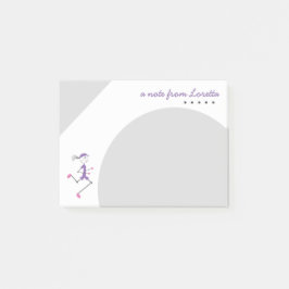 Bloco Post-it Dama Personalizada Correndo