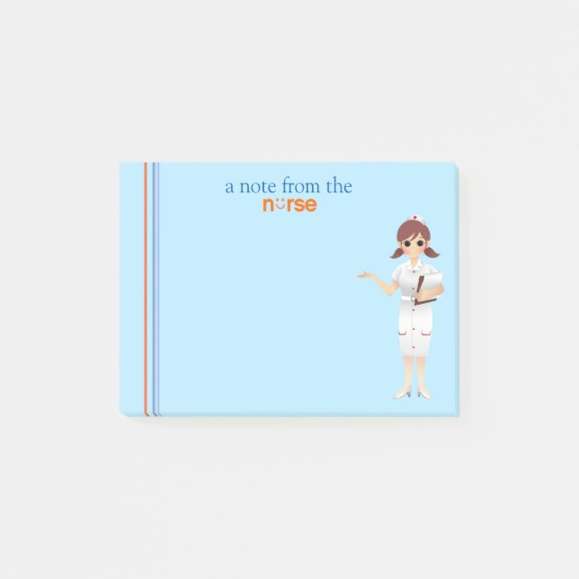 Bloco Post-it Das notas de post-it da enfermeira (Frente)