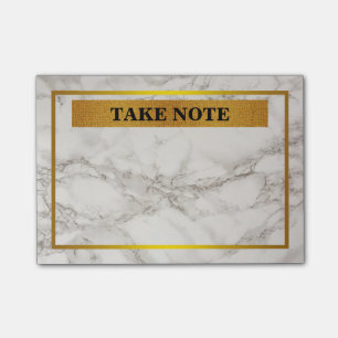 Bloco Post-it De mármore personalizados tomam a nota com beira
