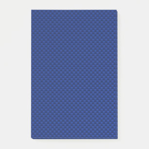 Bloco Post-it Decor Impressão de Fibra Azul de Carbono