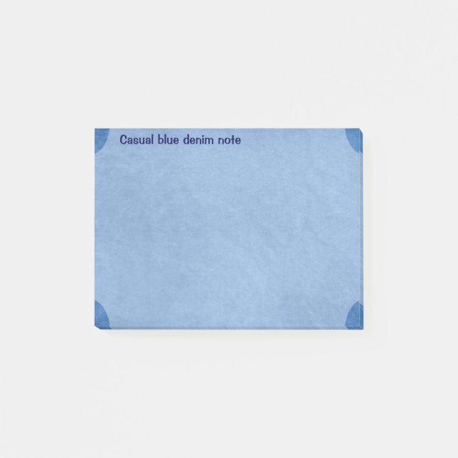 Bloco Post-it denim azul (Frente)