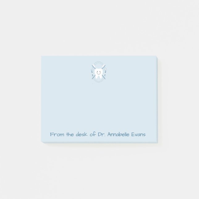 Bloco Post-it Dente azul (Frente)