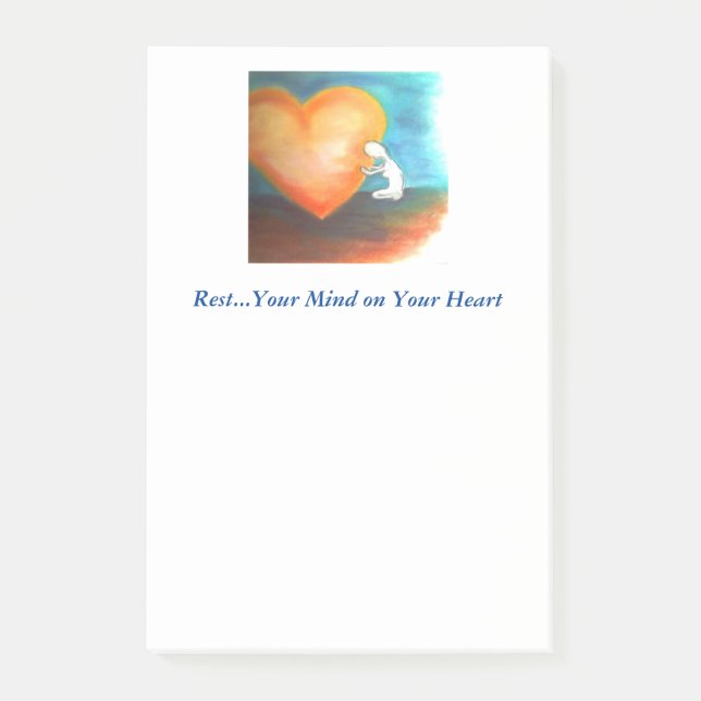 Bloco Post-it Descanse seu post-it da mente (Frente)