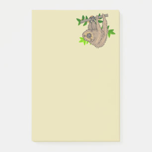 Bloco Post-it Desenho de uma prega de cabeça para baixo
