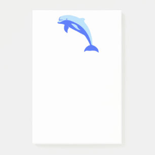 Bloco Post-it Desenhos animados de salto azuis animadores do