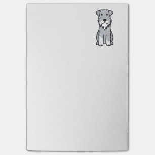 Bloco Post-it Desenhos animados do cão do Schnauzer diminuto