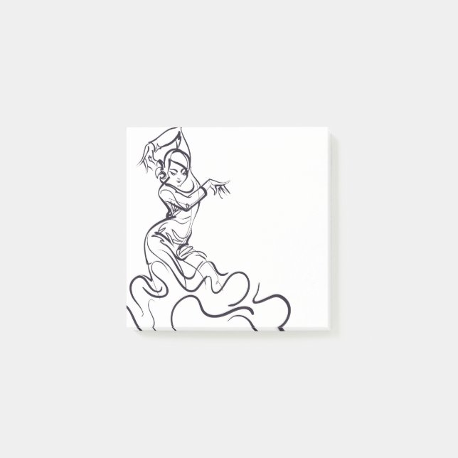 Bloco Post-it Desenhos do dançarino de Flandres (Frente)