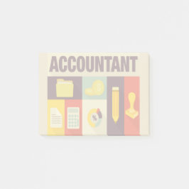 Bloco Post-it Design Icônico do Contador Profissional