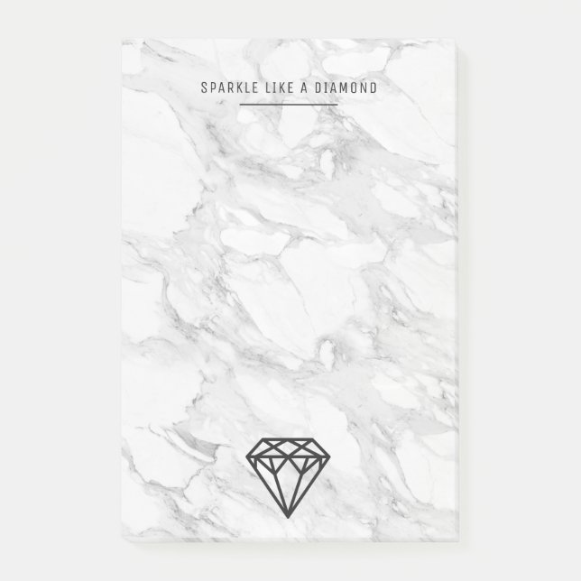 Bloco Post-it Diamante com Marble (Frente)
