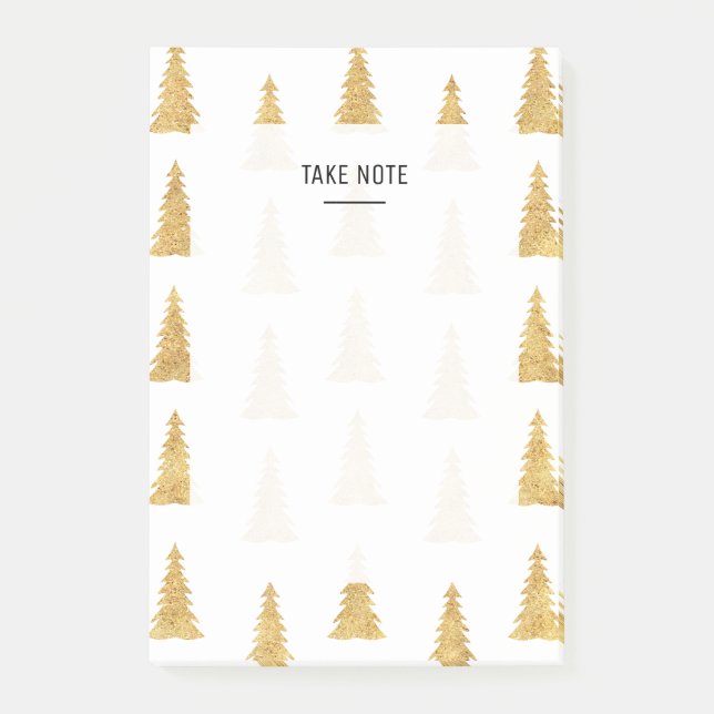 Bloco Post-it Dourado Natal (Frente)