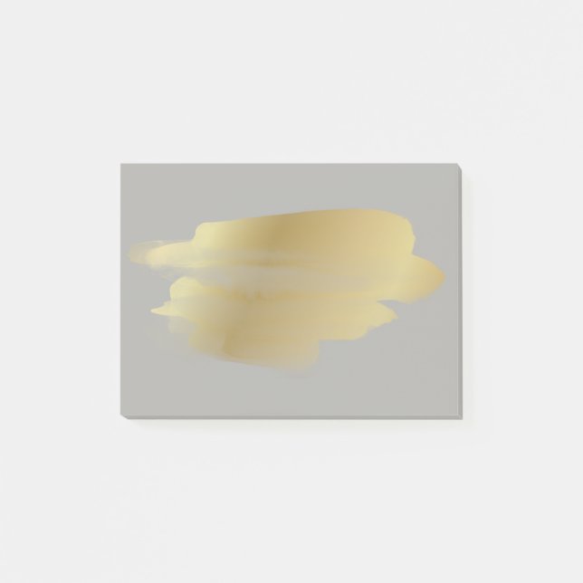 Bloco Post-it Dourado Smudge Posta suas notas (Frente)