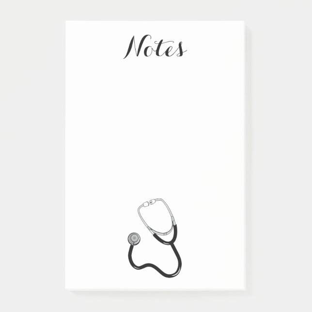 Bloco Post-it Doutora Enfermeira, Medicina Esportiva, Paz, Amor  (Frente)