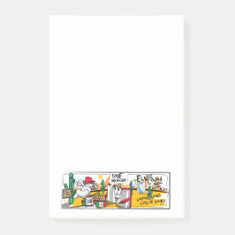 Bloco Post-it E e B "Elvis amaram-no a música mas. Notas do