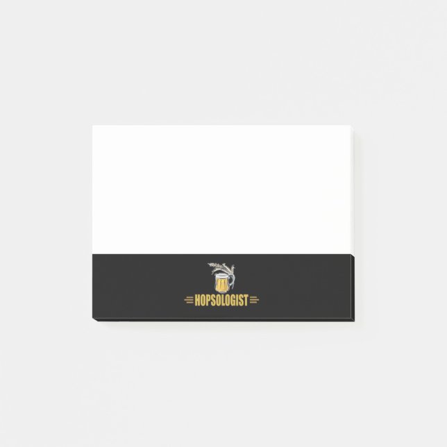 Bloco Post-it Engraçada Cerveja Hopsologista (Frente)